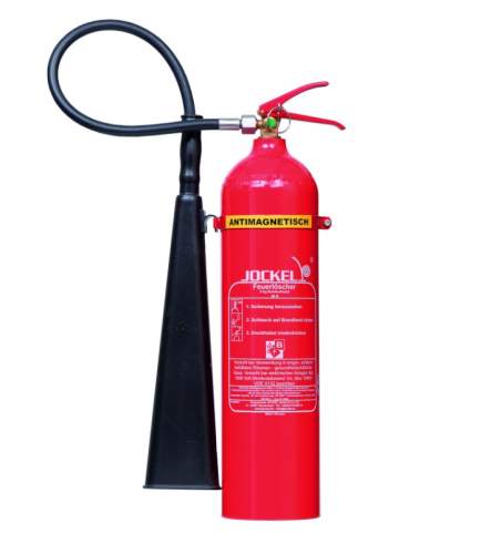 Jockel K5AMJ -  Dauderdruck-CO2-Feuerlöscher antimagnetisch, 5kg, EN3, 89B = 5LE